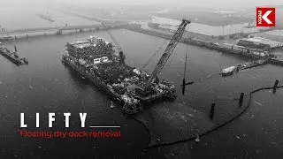 The removal of Lifty, a floating dry dock