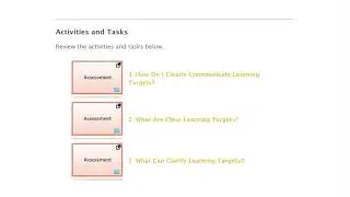 Figure 6. Organization of Activities and Tasks