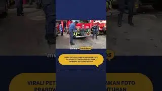 Amankan foto Prabowo di tengah reruntuhan, video aksi seorang petugas damkar viral