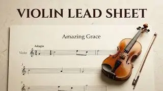 john newton amazing grace violin lead sheet in C major