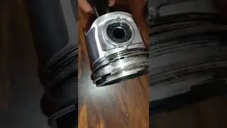 Piston and Connecting Rod #engine #engineparts #piston #connectingrod