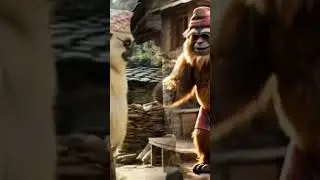 🗻 Meet the Village Yeti &ndash; Nepali Style! 🇳🇵#Nepal #YetiInNepal #FunnyYeti #HimalayanVillage #DhakaTop