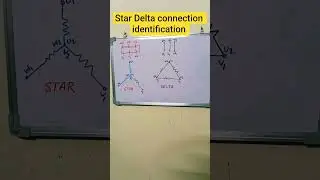 #STAR#DELTA#MOTOR CONNECTION #SHORTS