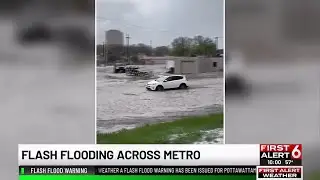 Flash flooding becomes hazard after heavy rainfall, hail storm in Omaha