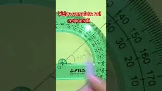 Come misurare un angolo con il goniometro #short #geometria #scuola