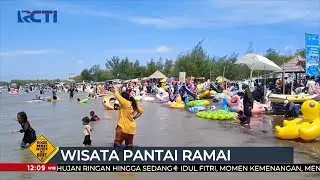 Ribuan Wisatawan Serbu Pantai Karangsong, Indramayu #SeputariNewsSiang 04/05