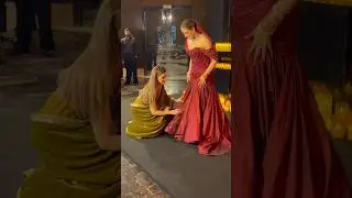 #kritisanon At Sister #nupursanon & #stebinben Wedding Reception 😍 #ytshorts #trendingshorts#shorts