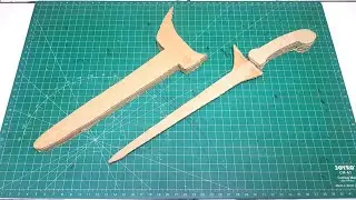 Ide kreatif | Cara membuat senjata keris dari kardus