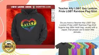 Teacher Ally LGBT Gay Lesbian Pride LGBT Rainbow Flag Shirt