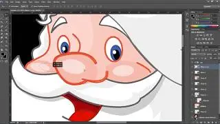 How to redraw in photoshop tutorial Santa Part 1