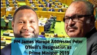 James Marape Addresses Peter O'Neill's Resignation as Prime Minister in 2019. #png #news #throwback