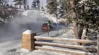 Crews Clear Roads After Snowstorm at Utah's Bryce Canyon