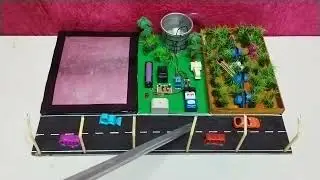 Piezzo Powered Drip Irrigation with Automatic Street Lights