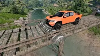 Cars vs Massive Speed Bumps #604- BeamNG.drive | BeamNG-Cars TV live 4