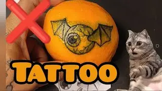 tattoo orange 😁🧡/part 1 /#tattoo #tattootraining #inked #آموزش_تتو