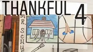 Fast and EASY Thanksgiving Project - Thankful 4 - Any AGE can do this in minutes! #mrschuettesart