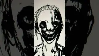 Scary Art TIMELAPSE #art #timelapse #horror