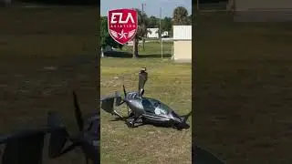 ELA Jump Takeoff Gyrocopter #aviation #gyro #flying #gyrocopter #rotax #automobile #giro #jump