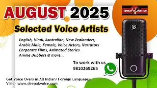 English Male Female, Anime, Story Telling, Arabic, Australian International Voices AUGUST 2025🎤
