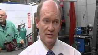 Sen. Coons visits Delcastle Technical HS