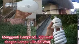 Tutorial mengganti Lampu ML 250 Watt yang sering Mati @teknisijamet