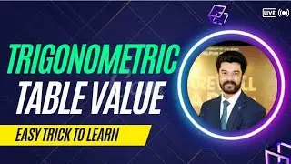 Trick to Learn Trigonometry Table | easy way in Urdu / Hindi