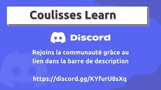 Communauté Coulisses learn désormais sur discord 🎉🎉