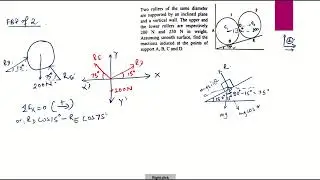 EQUATION OF STATIC EQUILIBRIUM OF FORCES || NUMERICAL PYQ 5 || ENGINEERING/APPLIED MECHANICS ||