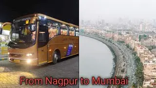 Travel from Bus Nagpur to Mumbai✨☺️|| Chasing roads, not routines 🚀|| Travel Vlog ❤️ 