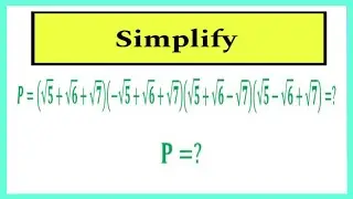 Simplify Square Root Math | Algebra Problem Math Simplification | Math Olympiad | Algebra Math