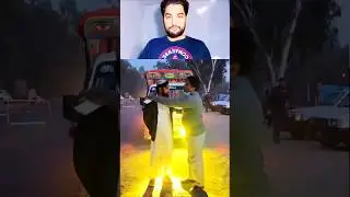 road per chalti gadi aur lighting #citytrafficpolice #traffic #pakistan #helmet #numberplate