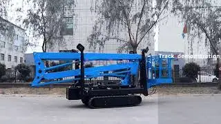 Track Exhibition of Crawler Spider Boom Lift