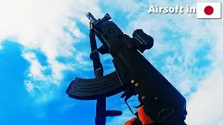 My First ever Airsoft AK Gameplay! [Tokyo Marui AK STORM RECOIL SHOCK]