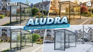 Wiata Przystankowa ALUDRA - Aluminiowa Wiata Premium od A2HM.pl