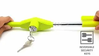KRASER KR835 - Universale Blocca Volante Veicolo Regolabile Bloccasterzo Pedale Allungabile