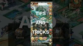 TIPS AND TRICKS!! #evonygame #evonykingofreturns #evony