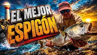 Pescamos en el ESPIGÓN DE HUELVA  / vaya 🚀🚀 TORPEDO [ Anjova XXL en Superficie ]