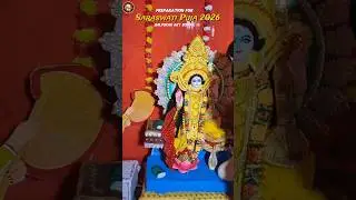 Preparation for Saraswati puja 2026🪷#artschool #saraswatipuja #art #share #shorts #share