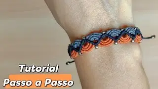 Pulseira de macrame Fácil 2 Cores / Passo a Passo Completo Para Iniciantes 
