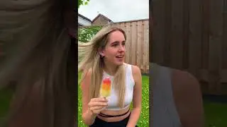 Zij BIJT op haar ijs😱