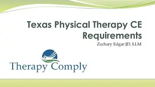 Texas Physical Therapy Continuing Education Requirements
