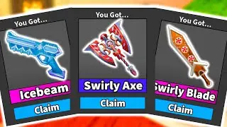 I got ALL CHRISTMAS 2021 GODLY weapons in MM2!! (Roblox Murder Mystery 2)