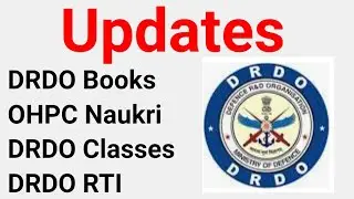 DRDO/OHPC/DRDO BOOKS/ITI Drdo Classes Updates