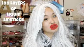 100 LAYERS OF LIQUID LIPSTICKS💄👄💋