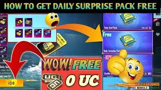 How To Get Daily Surprise Pack Free In PUBG mobile/BGMI || 0 UC DAILY SURPRISE PACK || DEE JACK