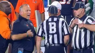 Mark Richt Upset With Officials Before Halftime At Orange Bowl