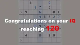 Classic Sudoku | Brain Game | IQ Test | Logic Game | Daily Challenge | Sudoku Puzzle