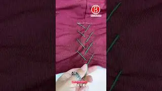 The hem of the dress is too long. No need to cut it. Change it like this.