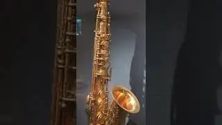 Adolphe Sax alto saxophone, 1870, gold plated and fully engraved.  Cit&eacute; de la Musique, Paris.