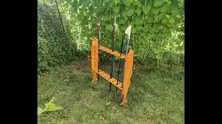 DRVENI STALAK ZA RIBOLOVAČKE &Scaron;TAPOVE / WOODEN STAND FOR FISHING RODS